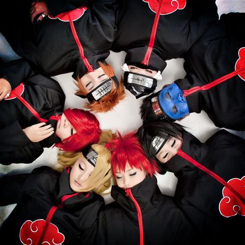 晓组织难得到齐了，这是准备组成无敌风火轮吗(￣ε￣*)？