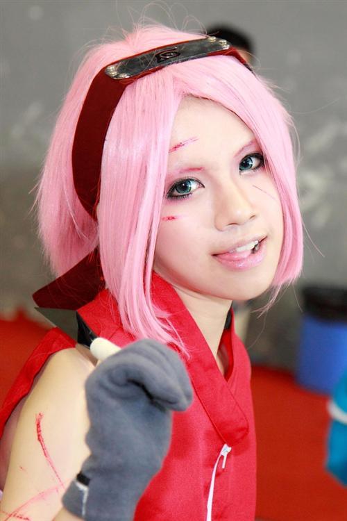 春野樱阳光Cosplay  ㄟ( ▔, ▔ )ㄏ cn:  文酡酡 staff摄影：细路 化妆：文酡酡后期：文酡酡 协力：文酡酡 http://bcy.net/coser/detail/3785/92906