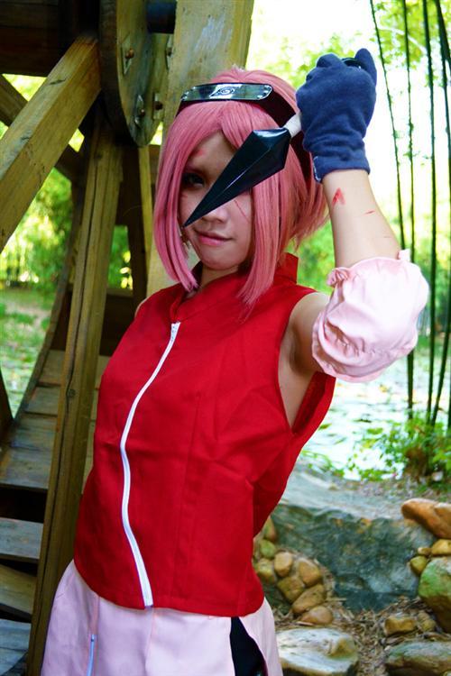 春野樱阳光Cosplay  ㄟ( ▔, ▔ )ㄏ cn:  文酡酡 staff摄影：细路 化妆：文酡酡后期：文酡酡 协力：文酡酡 http://bcy.net/coser/detail/3785/92906