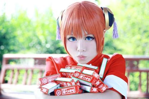 【高还原度】 夜兔神乐 红白功夫装Cos  CN夏旬 摄影 喵爸   http://weibo.com/u/2212184804 o(*￣▽￣*)ブ