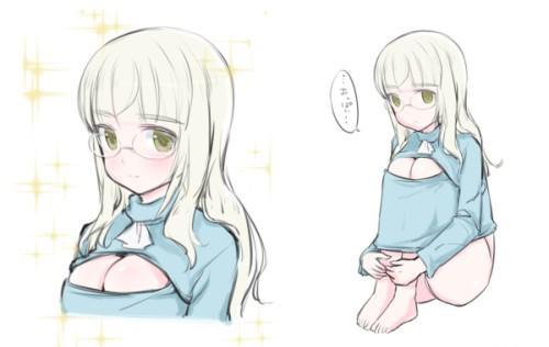 被玩坏了的开胸衫，二次元妹子穿上萌萌哒；波涛胸涌的妹子自不必说，没有胸的妹子也可以拿膝盖修饰。但是最后乱入的是什么东东，除了抠脚大汉外，连外星异形都有，画面太美也是醉了…