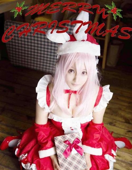 圣诞节即将到来，圣诞福利自然不能少。美少女玩家COS超级索尼子的性感图,清纯可爱加波涛汹涌，一定要Hold住呀，亲们