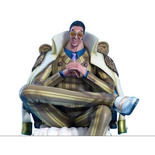 由玩具公司PLEX所推出的海贼王ARCHIVE COLLECTIONS系列,继第一弹青雉、第二弹赤犬后终于推出第三弹黄猿。黄猿是海军三大将之一,拥有闪光果实能力,能够化身闪光以极快的速度给对手致命一击,但本身造型却是个看起来令人厌恶的老头,说话语调也非常缓慢,与攻击型态形成明显反差。本作品能与前两弹作品并排重现原作中叁大将坐在一起的经典画面,黄猿的墨镜可以卸下,露出更令人咬牙切齿的机车表情,作品十分传神地把角色特性都掌握到了。商品尺寸:27cm
参考价格:16200日元(约合836元)
发售时间:预计2015年6月