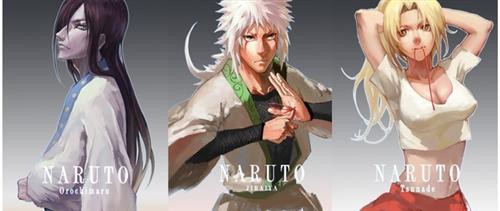 【精美】传说中的木叶三忍
角色 自来也
大蛇丸
纲手 转自 bcy.net/illust/detail/657/141161