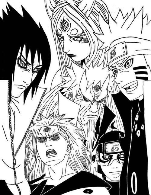 火影忍者精彩手绘，相当有水平呀