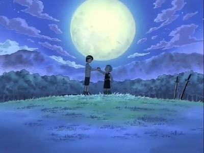 “将来有一天，不是我就是你，一定要成为世界第一的剑豪！”一个满月的夜晚，夜凉如水，少年和少女就这么定下了契约。索隆以这个契约为动力，更辛苦的努力着，古伊娜却意外身亡了。他背负起了古伊娜的愿望，让自己成为名声能够响彻天堂的世界第一剑豪。           ——索隆