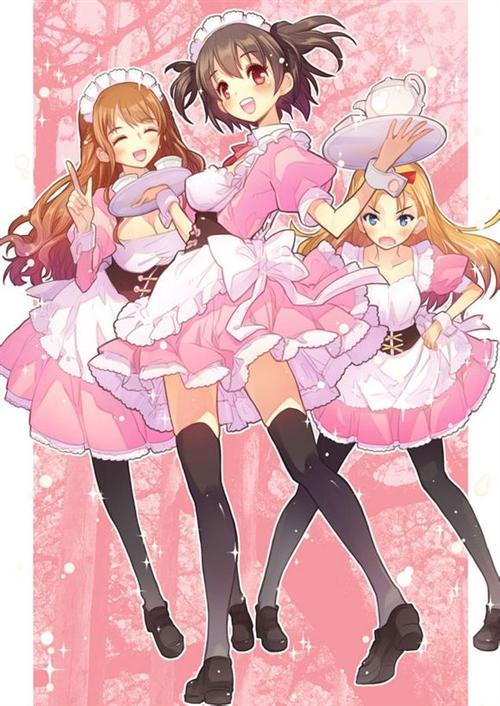 【女仆主题】周末福利，一大群女仆正向你扑来，挺住呀(⊙x⊙;)