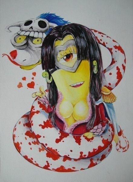 小黄人版海贼王之王下七武海，萌爆了[嘻嘻]，不过女帝略显坑呀(✿✪‿✪｡)ﾉ