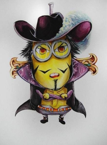 小黄人版海贼王之王下七武海，萌爆了[嘻嘻]，不过女帝略显坑呀(✿✪‿✪｡)ﾉ