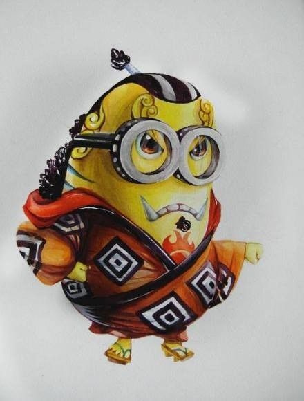 小黄人版海贼王之王下七武海，萌爆了[嘻嘻]，不过女帝略显坑呀(✿✪‿✪｡)ﾉ