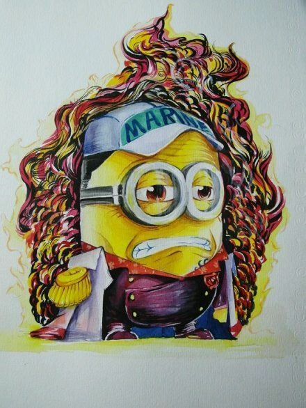 小黄人版海贼王之海军正义[嘻嘻]，佛之战国，海军三大将，麦哲伦(✿✪‿✪｡)ﾉ