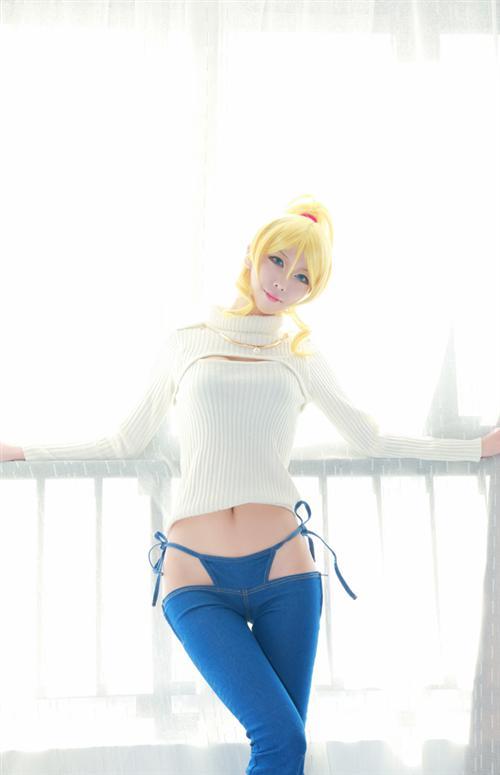 【突破天际的羞耻】【美哭】【裤子好评】LoveLive！ 绚濑绘里开胸毛衣喷血Cosplay，色调和身材太赞！好性感，爱死了[花心][嘻嘻][花心](✿✪‿✪｡)ﾉ
