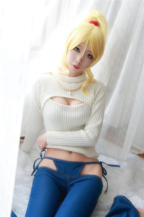 【突破天际的羞耻】【美哭】【裤子好评】LoveLive！ 绚濑绘里开胸毛衣喷血Cosplay，色调和身材太赞！好性感，爱死了[花心][嘻嘻][花心](✿✪‿✪｡)ﾉ