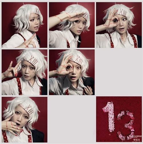 分享两张绝美的东京食尸鬼Cosplay，满意度百分百[嘻嘻]