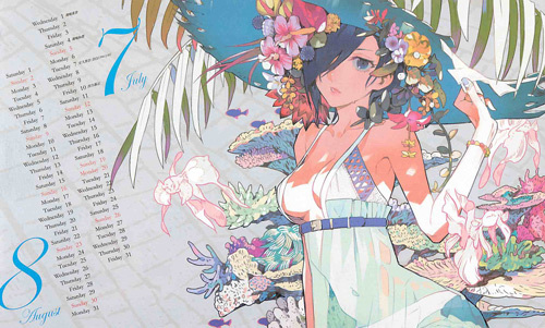 《东京食尸鬼》2015年官方年历，最后是不是预示着金木和雾岛董香的大完满结局呀！！！[嘻嘻] 大图打包下载摸这里：http://pan.baidu.com/s/1hqIMXyW