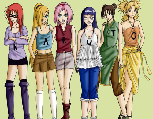 风格另类的火影女忍者性感同人，总感觉怪怪的，非中土大陆的风格[思考]