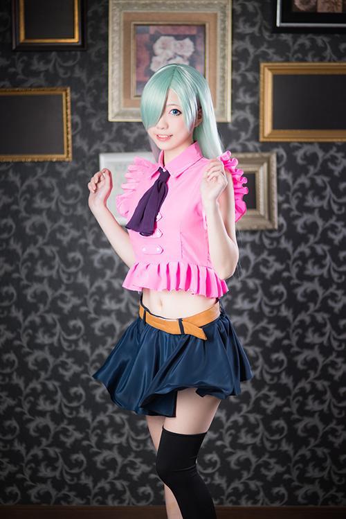 七大罪绝美Cosplay  1000个赞[嘻嘻]
角色 伊丽莎白.里昂妮丝     cn:  妖少 
staff摄影：风来星人化妆：妖少后期：妖少 bcy.net/coser/detail/1036/161251