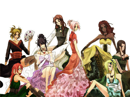 火影众人图，把这些场景放在一起对比，别有一番风味[花心]，第一次知道血轮眼竟然有这么多种[晕]