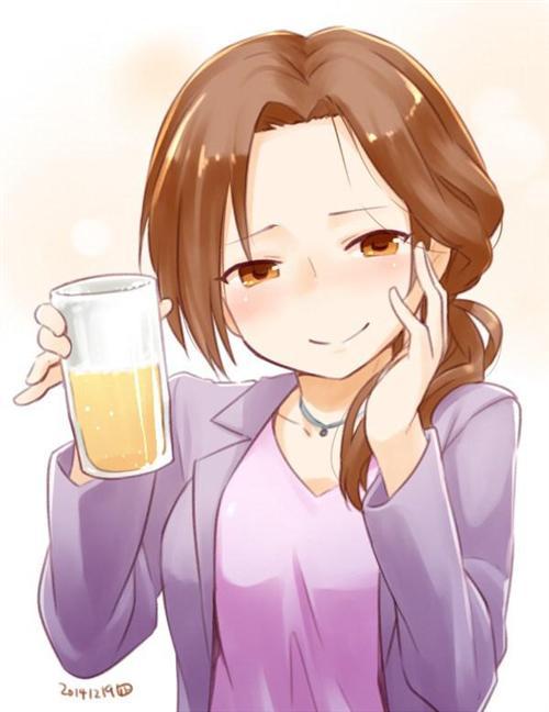 微醺妹子，脸颊泛红，总是那么诱人，周末福利奉上 [晕]