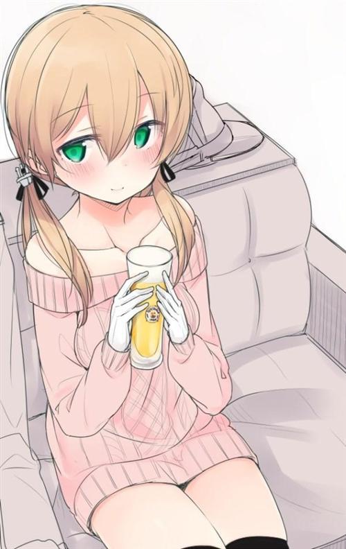 微醺妹子，脸颊泛红，总是那么诱人，周末福利奉上 [晕]