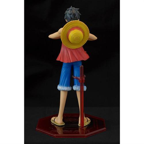 #海贼王P.O.P 系列# 角色：蒙奇·D·路飞(モンキー･D･ルフィ)
系列：P.O.P Series 1
造型师：福田 贵
发售价：¥3990日元
发售日期：2004/04
高度：220mm
限定：否