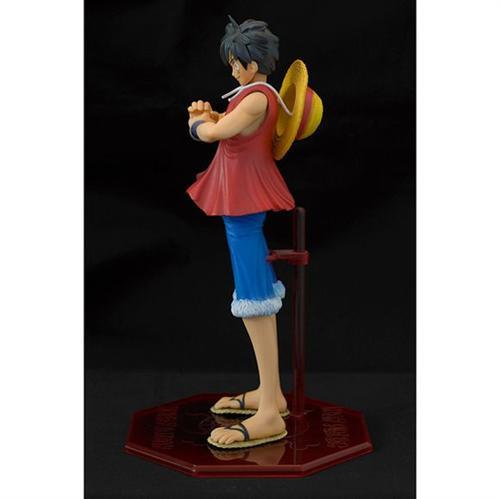 #海贼王P.O.P 系列# 角色：蒙奇·D·路飞(モンキー･D･ルフィ)
系列：P.O.P Series 1
造型师：福田 贵
发售价：¥3990日元
发售日期：2004/04
高度：220mm
限定：否