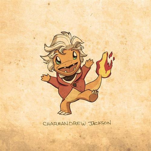 艺术家布兰登顿把神奇宝贝结合一些历任的美国总统特色，形成相当有趣的风格。不得不说很有创意呀！！神奇宝贝世界的总统是不是就长这样呢？[思考]