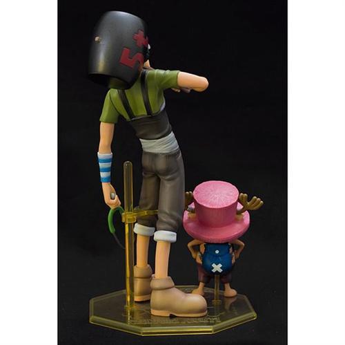 #海贼王P.O.P 系列#角色：乌索普(ウソップ) & 托尼托尼·乔巴(トニートニー・チョッパー)
系列：P.O.P Series 2
造型师：Black Sabbath (ブラックサバス), Jyango (ジャンゴ)
发售价：¥3990日元
发售日期：2004/10
高度：210mm,100mm
限定：否