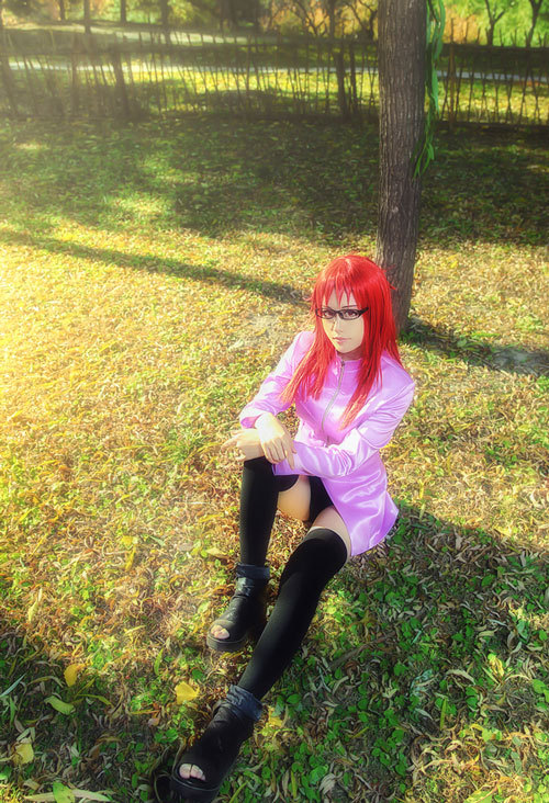 火影超还原漩涡香燐Cosplay（⊙ｏ⊙）[花心]…  cn:  伽惠 
staff摄影：杨琛化妆：伽惠后期：羽島 bcy.net/coser/detail/5479/122297