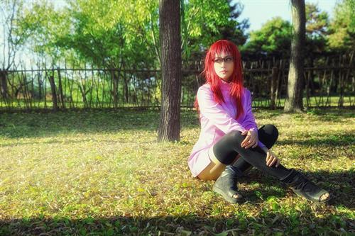 火影超还原漩涡香燐Cosplay（⊙ｏ⊙）[花心]…  cn:  伽惠 
staff摄影：杨琛化妆：伽惠后期：羽島 bcy.net/coser/detail/5479/122297