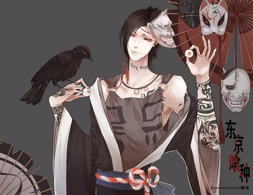 分享图片 精彩手绘 金木研和呗，有才，可做头像[嘻嘻]   bcy.net/illust/detail/1992/92733