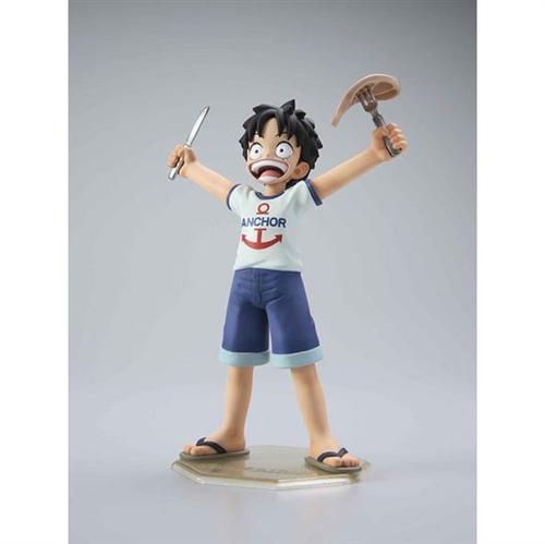 #海贼王P.O.P 系列#【童年系列】角色：蒙奇·D·路飞(モンキー･D･ルフィ)
系列：P.O.P CB Series
造型师：Jyango (ジャンゴ)
发售价：¥1890日元
发售日期：2008/06
高度：120mm
限定：否