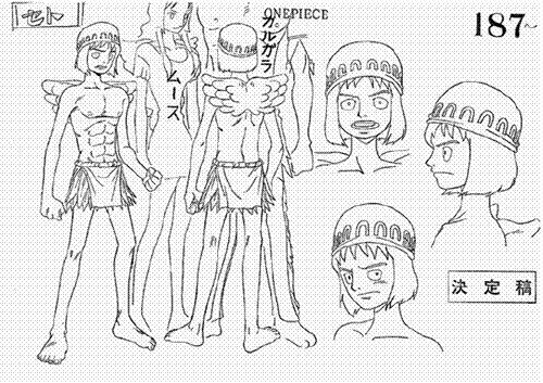 分享图片 尾田手绘的一些海贼人物场景最终稿，主要是空岛系列的，Mark一下^_^