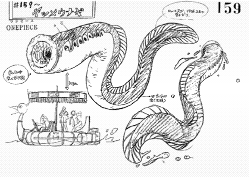分享图片 尾田手绘的一些海贼人物场景最终稿，主要是空岛系列的，Mark一下^_^