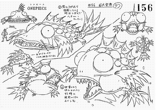 分享图片 尾田手绘的一些海贼人物场景最终稿，主要是空岛系列的，Mark一下^_^