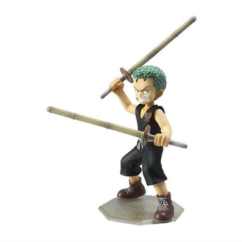 #海贼王P.O.P 系列#【童年系列】角色： 罗罗诺亚·索隆(ロロノア・ゾロ)
系列：P.O.P CB Series
造型师：Jyango (ジャンゴ)
发售价： ¥1890日元
发售日期：2008/10
高度： 125mm
限定： 否