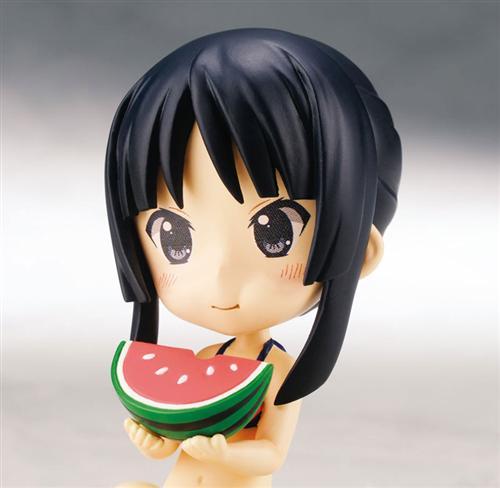 Broccoli出品轻音少女吃货三人组超萌手办售价3240日元(168RMB)每只,全高约10厘米，预计2015年8月发售