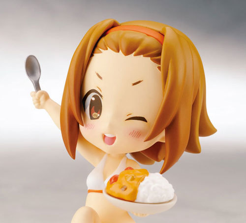 Broccoli出品轻音少女吃货三人组超萌手办售价3240日元(168RMB)每只,全高约10厘米，预计2015年8月发售