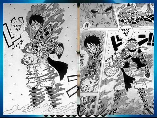 路飞的第四档，帅呆了。超喜欢。全身火焰，拥有艾斯意志。不过真假无法考证[思考]