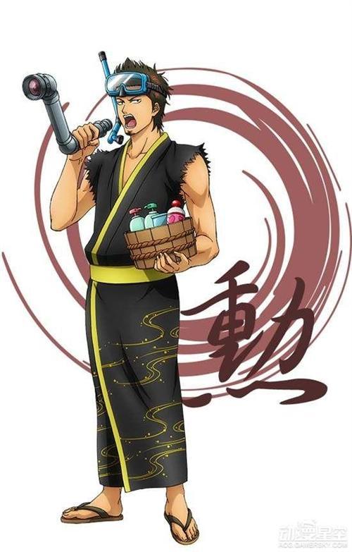 大江户温泉物语公司和4月人气动画银魂推出的限定活动专属浴衣美图，各有槽点呀：新八黑丝，茂茂最华丽，十四手里的是玉米加蛋黄酱吗2333，原来银桑带的一直是假发，最后为毛没有桂，不开心[怒骂]