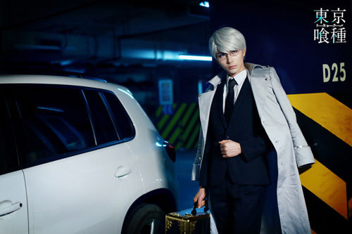 东京食尸鬼大型Cosplay，掉渣天[嘻嘻]
角色 月山习     cn:  天狼 
真户吴绪     cn:  8000
金木（白）     cn:  咖啡 
金木（黑）     cn:  金金 
董香     cn:  萧萧 
神代利世     cn:  孙妍
bcy.net/coser/detail/26719/189792