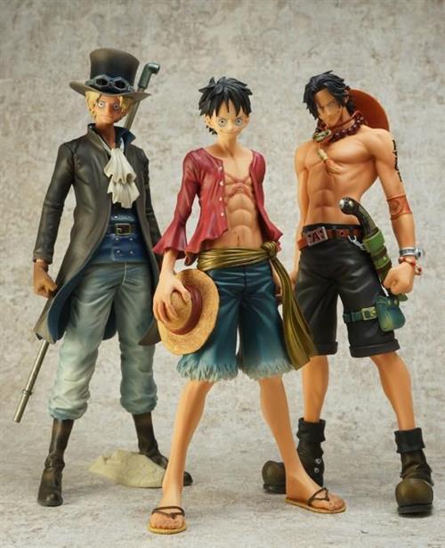 路飞三兄弟精美手办分享[嘻嘻]