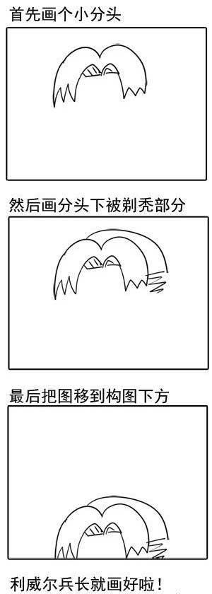 #神吐槽#简单实用的画#兵长#教程  捂好后颈肉吧 凡人们ㄟ( ▔, ▔ )ㄏ