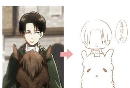 #进击的巨人# #兵长#！你怎么了！我和我的小伙伴们都惊呆了！萌翻了！