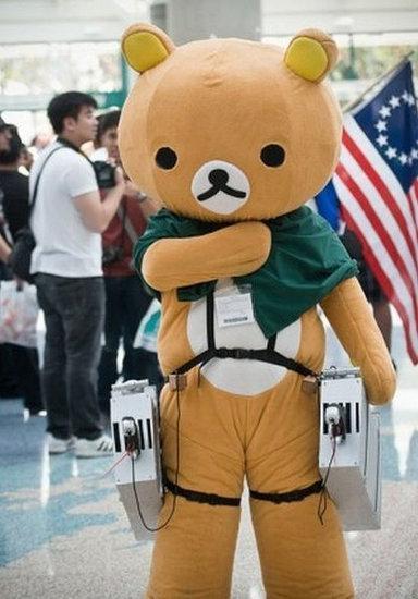 进击的大熊，注意一定要有杀气