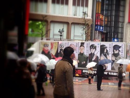 #火影忍者# 最近的东京街头……满满的都是爱。