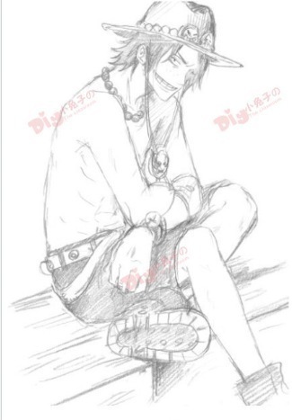 手绘艾斯 送给艾斯控