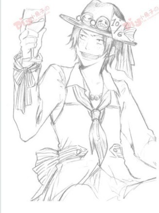 手绘艾斯 送给艾斯控