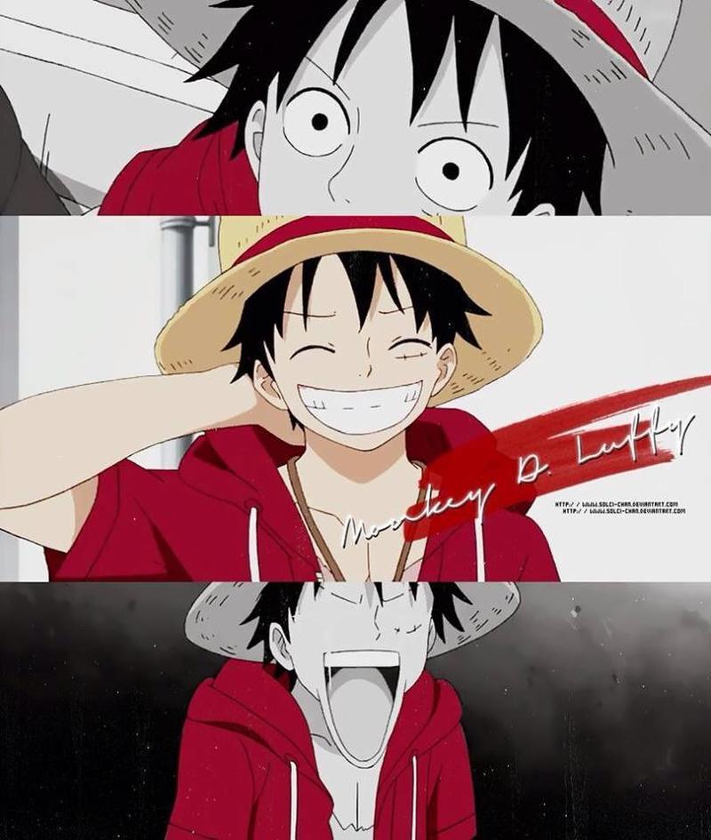 喜欢路飞的笑 再大的困难也要乐观的坚持下去 因为我们是看过海贼王的男人