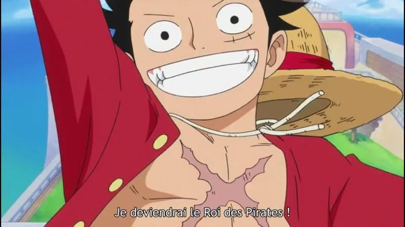 喜欢路飞的笑 再大的困难也要乐观的坚持下去 因为我们是看过海贼王的男人